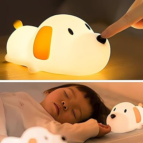 One94Store Rechargeable Silicone Puppy Dog Night Lamp